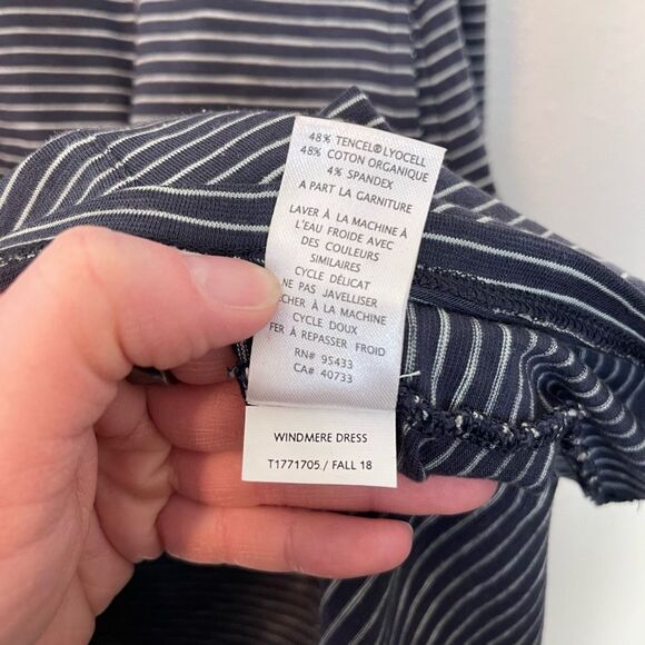 Toad & Co Windmere Striped Long Sleeve Dress Size Large - Picture 5 of 8